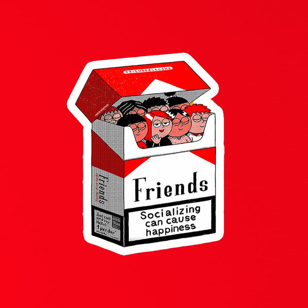 Friends Pack Cigarette Box Sticker - STICKER LOK