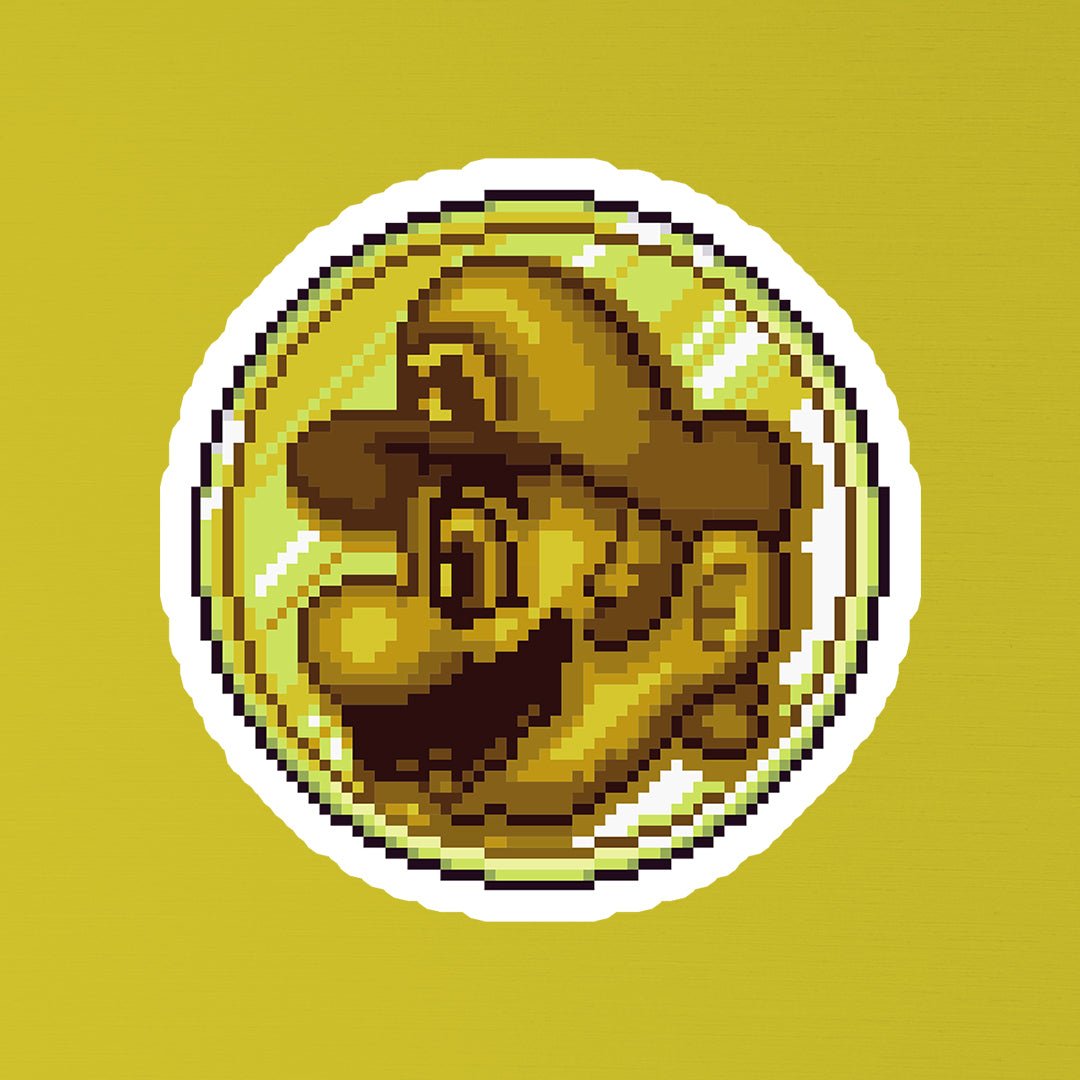 Golden Mario Coin Sticker - STICKER LOK