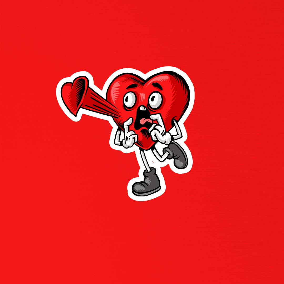 Heart Arrow Cartoon Character Sticker - STICKER LOK