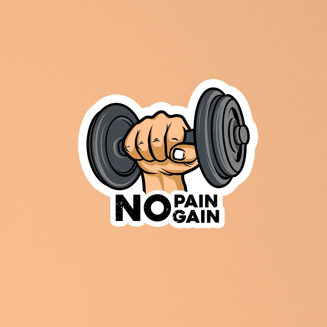 No Pain No Gain Gym Sticker - STICKER LOK