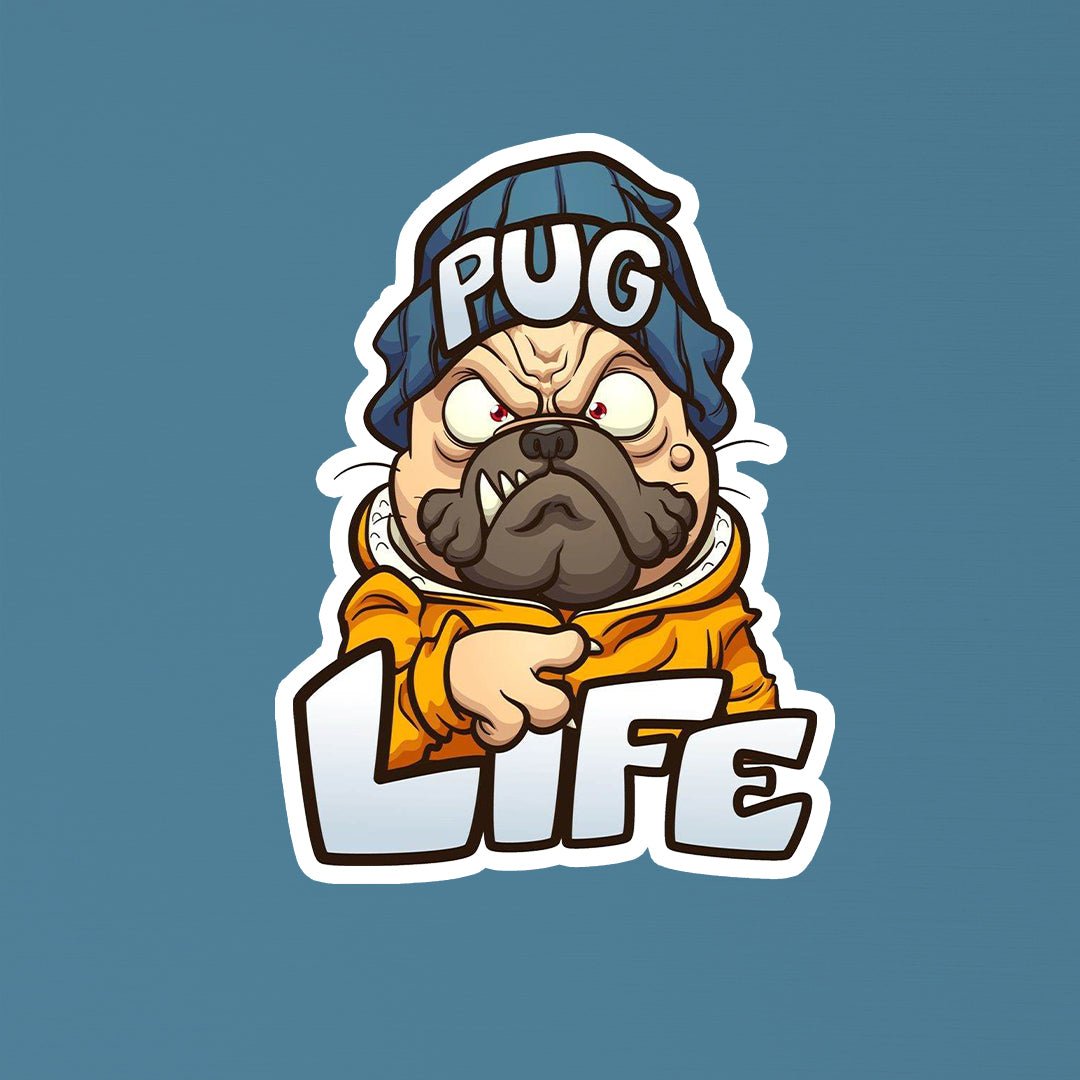 Pug Life Dog Sticker - STICKER LOK