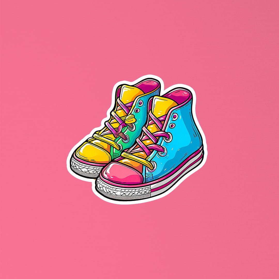 Rainbow Sneakers Drip Sticker - STICKER LOK