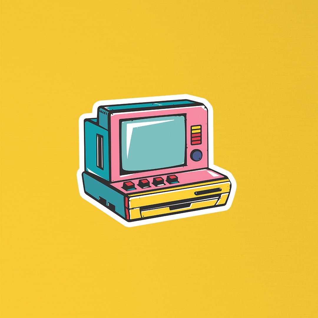 Retro Computer Sticker - STICKER LOK
