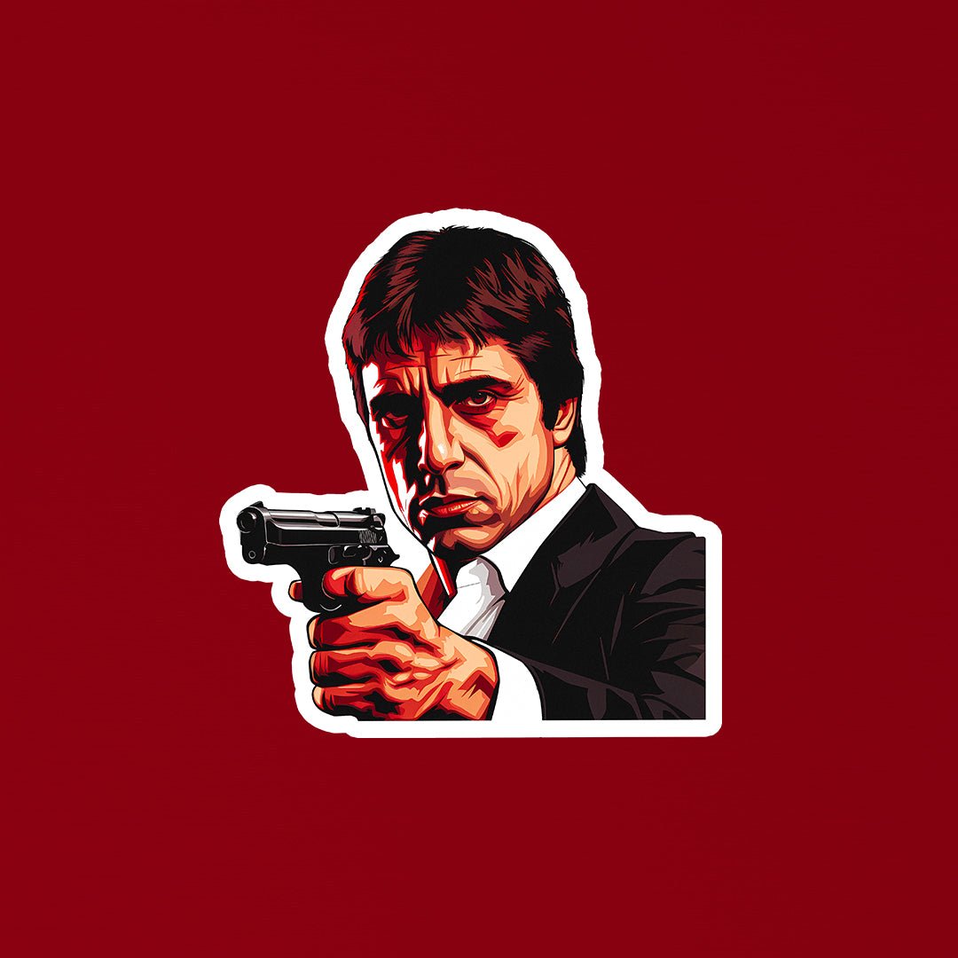 Scarface Gangster Movie Sticker - STICKER LOK